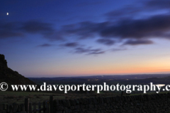 Dusk, Hen Cloud rock, the Roaches Rocks