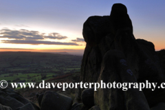 Dusk, the Roaches Rocks, Upper Hulme