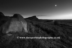 Dusk, Hen Cloud rock, the Roaches Rocks