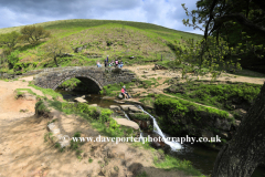 River Dane waterfalls at Three Shires Head, the meeting point of three counties