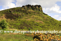 View to Hen Cloud rock, the Roaches Rocks, Upper Hulme