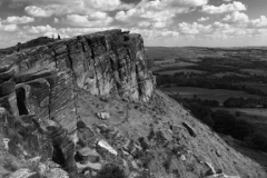 View to Hen Cloud rock, the Roaches Rocks, Upper Hulme