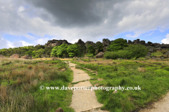 View over the Roaches Rocks, near Leek town