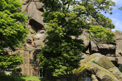 The Rock Hall cottage, the Roaches Rocks, near Leek town