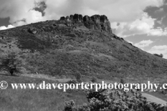 View to Hen Cloud rock, the Roaches Rocks, Upper Hulme