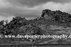 View over the Roaches Rocks, near Leek town