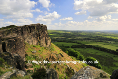 View to Hen Cloud rock, the Roaches Rocks, Upper Hulme