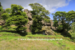 The Rock Hall cottage, the Roaches Rocks, near Leek town