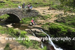 River Dane waterfalls at Three Shires Head, the meeting point of the counties