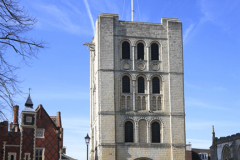 The Norman Tower next to St Edmundsbury Cathedral