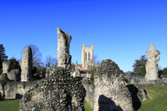 The ruins of Bury St Edmunds Abbey