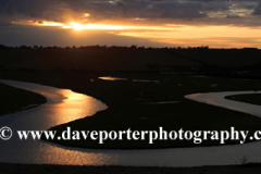 Sunset, Ox Bow river meander, Cuckmere River Haven