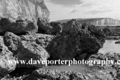 The 7 sisters cliffs from Hope Gap, Seaford Head