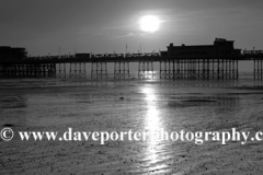 Sunset over the Victorian Pier, Worthing town