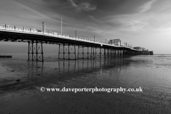 Sunset over the Victorian Pier, Worthing town