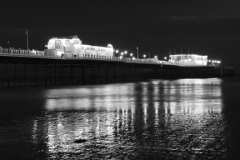 Dusk over the Victorian Pier, Worthing town