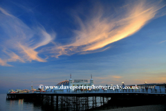 Dramatic Sunset clouds over Brighton Pier