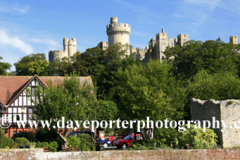 Swans on the river Arun, Arundel Castle