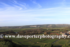 Summer, rooftop view over Lewes town