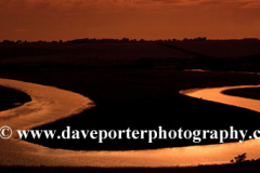 Sunset, Ox Bow river meander, Cuckmere River Haven