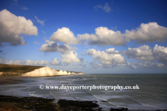 The 7 sisters cliffs from Hope Gap, Seaford Head