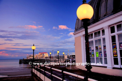 Sunset over the Victorian Pier, Worthing town