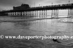 Sunset over the Victorian Pier, Worthing town