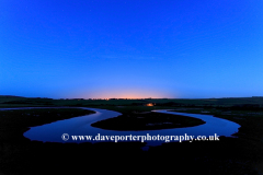 Sunset, Ox Bow river meander, Cuckmere River Haven