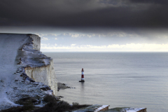 The Red and White Lighthouse at Beachy Head