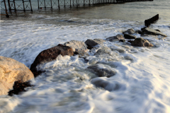 Summer day, Victorian Pier, Worthing town