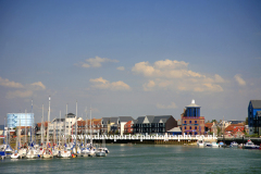 Pleasure boats in the harbour Littlehampton