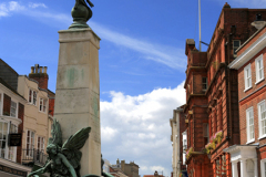 The war memorial in Lewes town