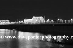 Dusk over the Victorian Pier, Worthing town