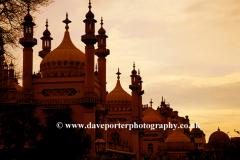 Dusk colours over Brighton Pavilion