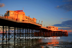 Sunset over the pier, Worthing Town