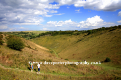 View through Devils Dyke valley near Brighton