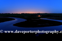 Sunset, Ox Bow river meander, Cuckmere River Haven