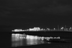 Sunset over the Victorian Pier, Worthing town