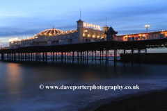 Dusk colours over the Brighton Palace Pier