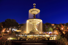 Water fountain in the gardens at Brighton