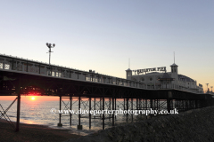 Dusk colours over the Brighton Palace Pier