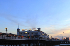 Dusk colours over the Brighton Palace Pier