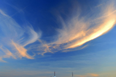 Sunset clouds over Brighton Pier