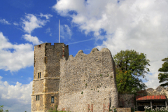 View of Lewes castle, Lewes town