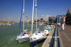 Pleasure boats in the harbour Littlehampton