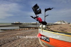 Fishing boats on the beach at Worthing