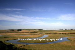 Ox Bow river meander, Cuckmere River Haven