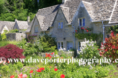 Cottage flower gardens, Bibury village