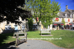 Wooden stocks on the green, Stow on the Wold town