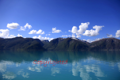 Mountains surrounding Sognefjorden Fjord, Norway